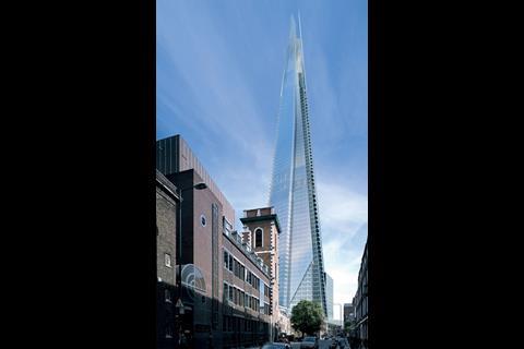 The 72-storey Shard of Glass has commercial floorplates at the bottom and residential units at the top